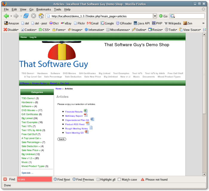 Zen Cart Document and Article Manager