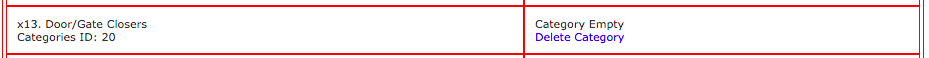 Zen Cart Audit finds empty categories