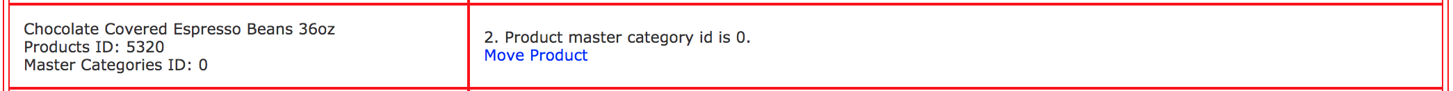 Zen Cart Audit finds missing product,category pair in products_to_categories table