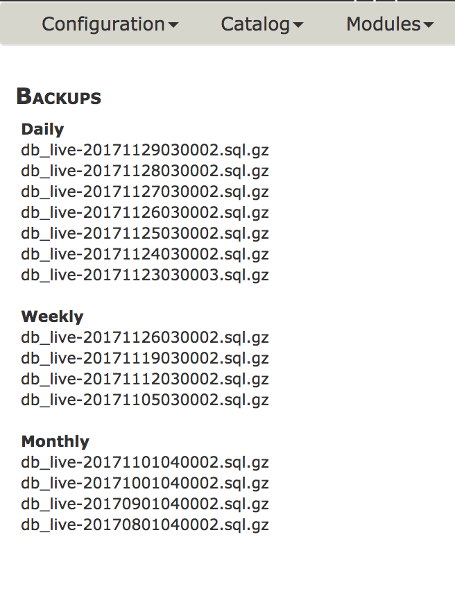 Zen Cart AutoBackup
