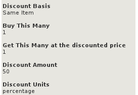 Configuration of Zen Cart BOGO Discount