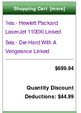 Zen Cart Sidebox with the Discount Preview extension installed