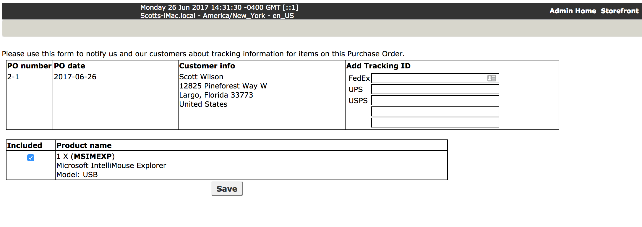 Zen Cart Dropshipper enter tracking numbers