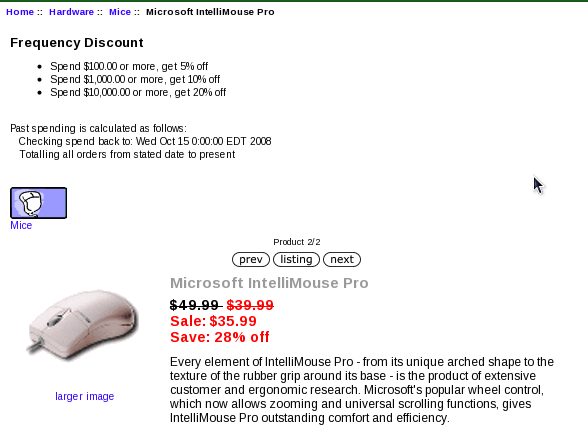 Zen Cart Frequency Discount Marketing Text