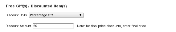 Zen Cart Discount Chooser Admin Panel
