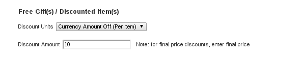 osCommerce Discount Chooser Admin Panel