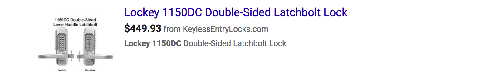Google Shopping result for Zen Cart product