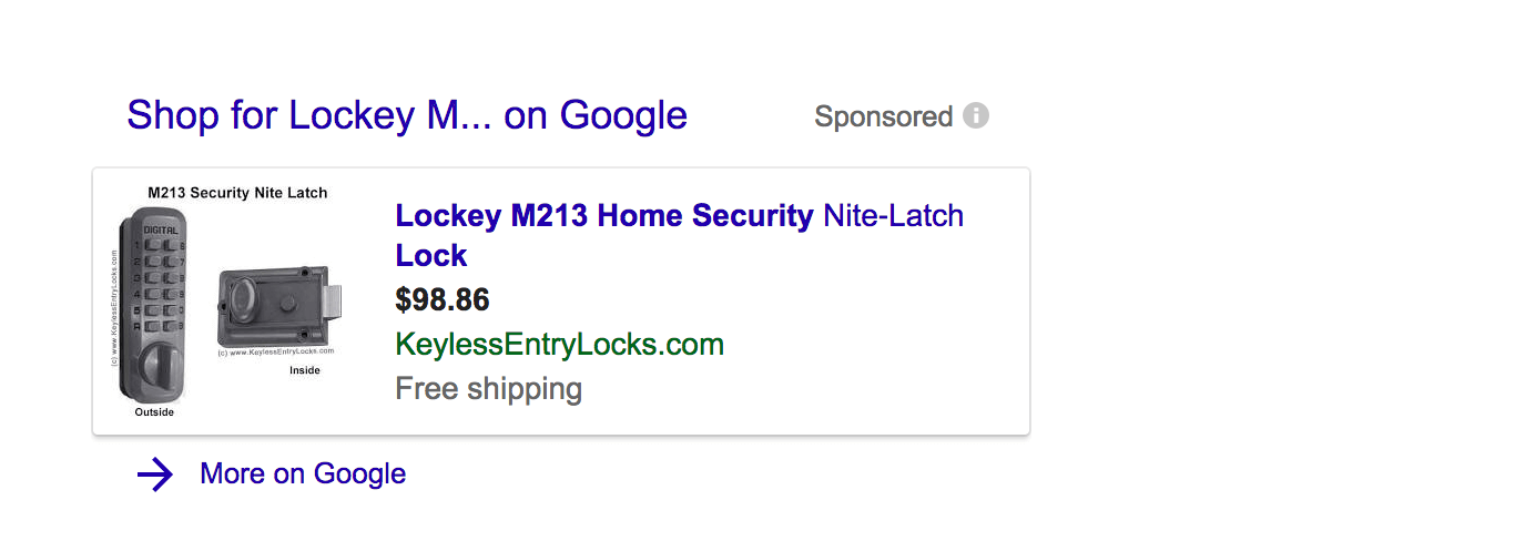 Google Shopping result for Zen Cart product