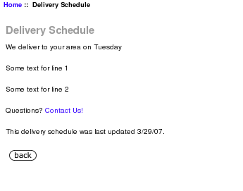 Zen Cart Local Message Results
