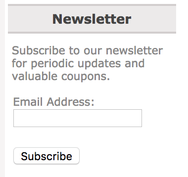 Zen Cart MailChimp Sidebox