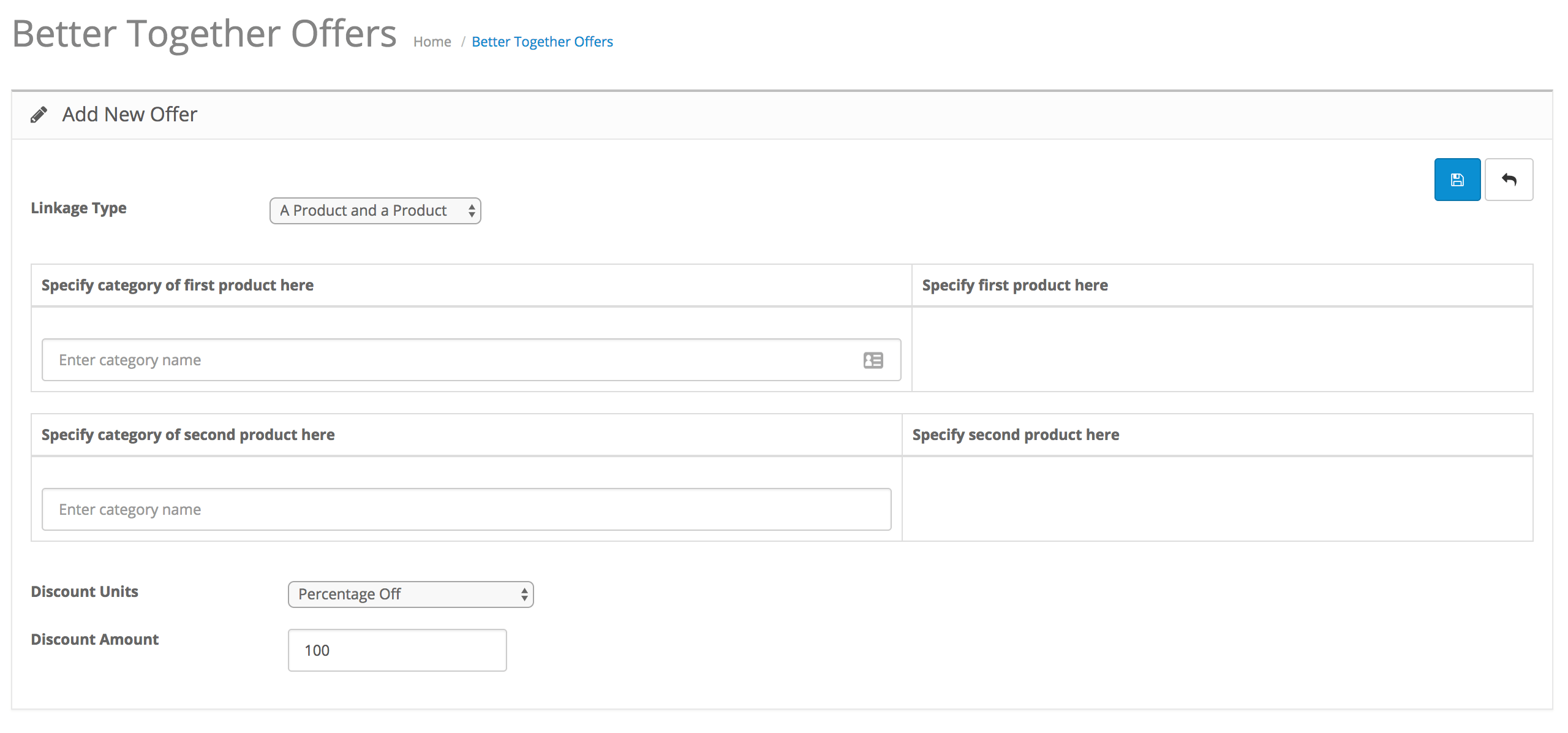 Better Together Admin - Add a new linkage