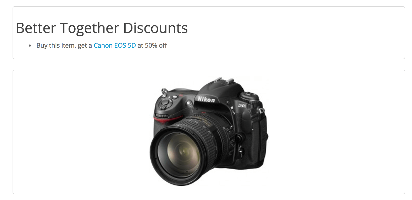 Display of Better Together discount