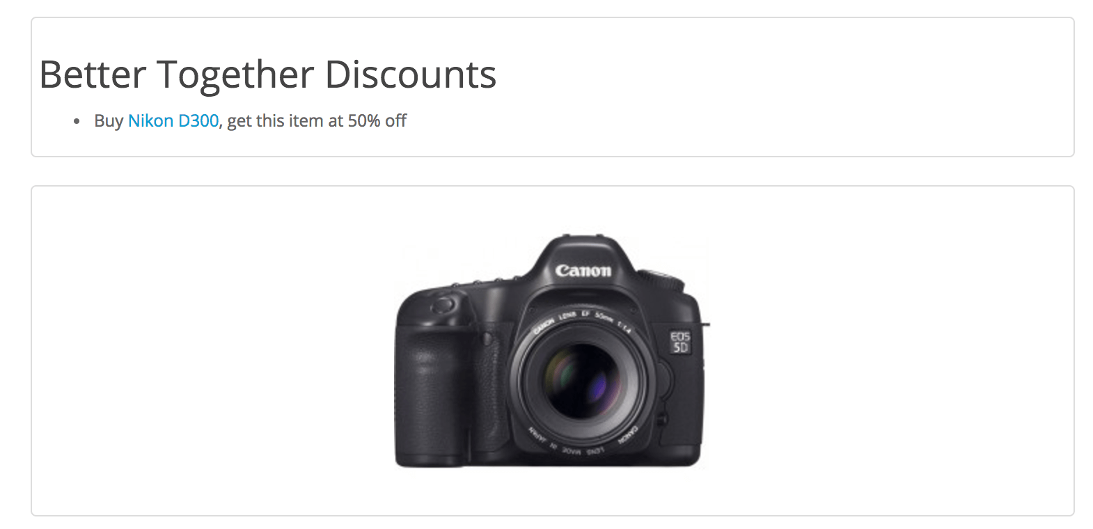 Display of Better Together discount