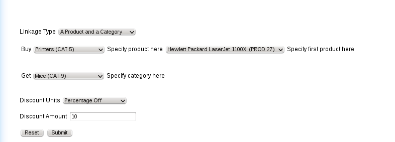 osCommerce Better Together Admin - Add a new linkage