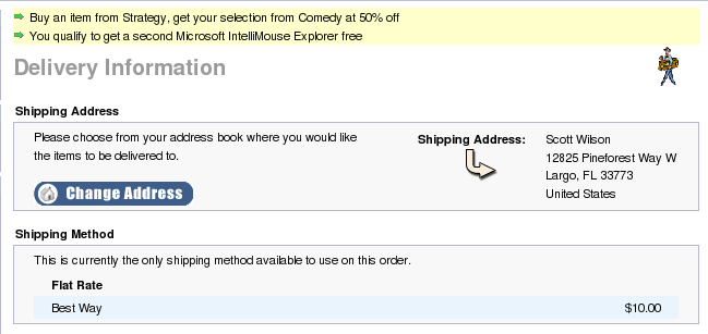 osCommerce Checkout page with better together message 