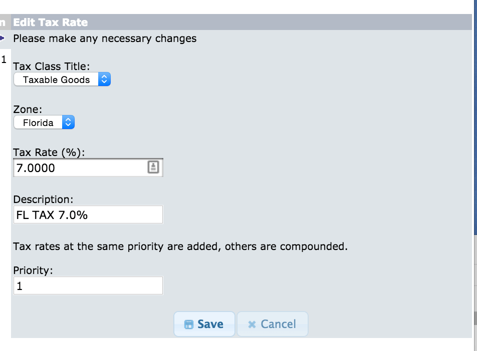 Editing Tax Descriptions in osCommerce Admin