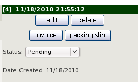 Zen Cart Quick Status Update