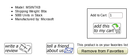 Zen Cart Remove From Favorites