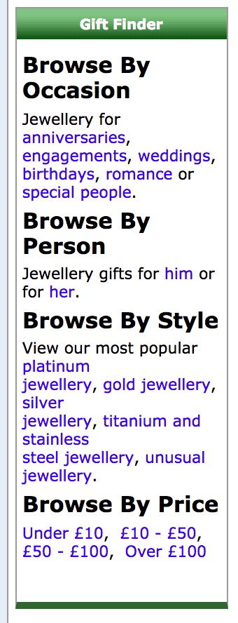 Zen Cart Search sidebox