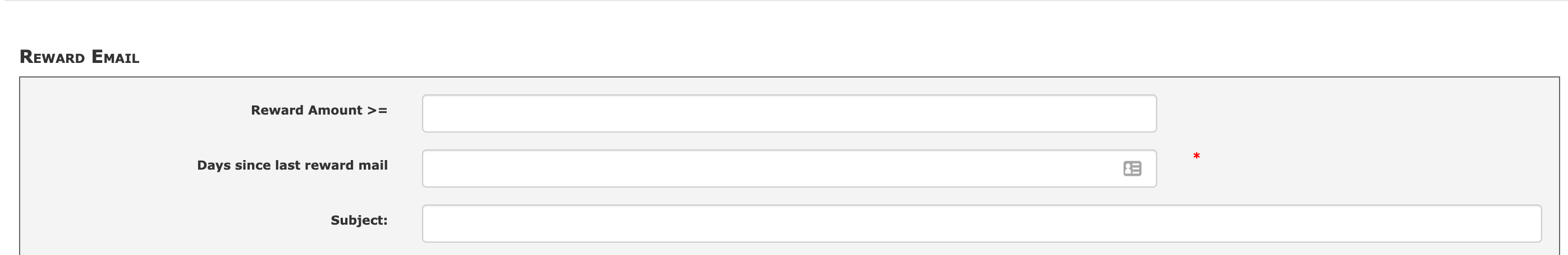 Zen Cart Bulk Email  to Reward Points users